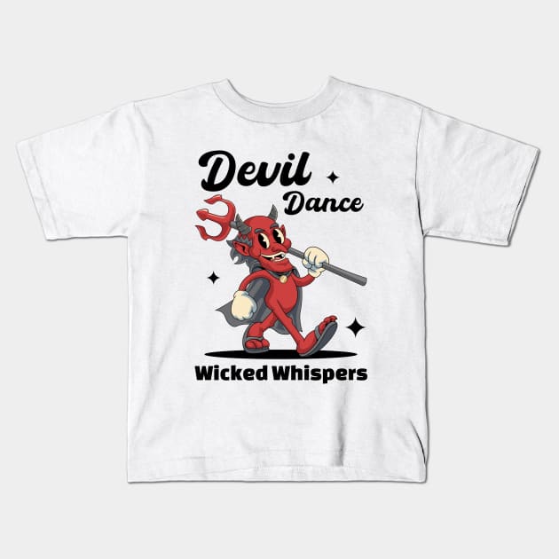 Funny Devil Halloween Kids T-Shirt by milatees